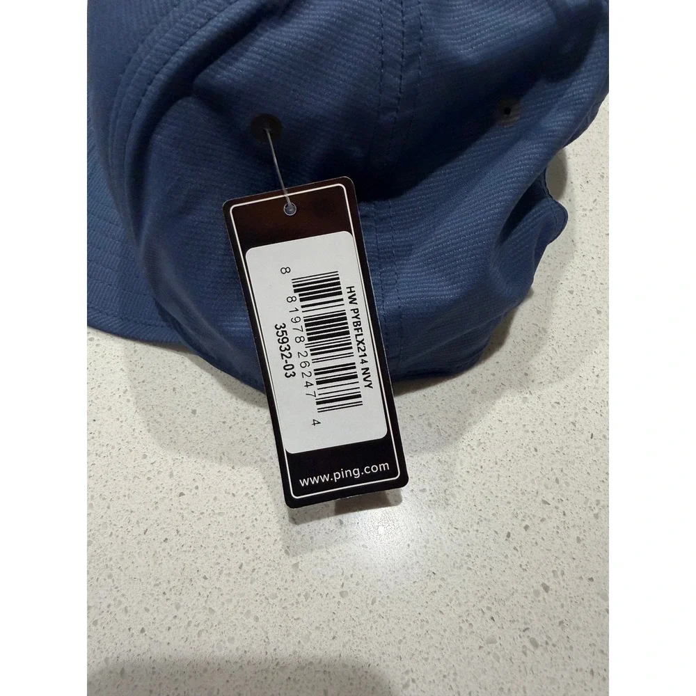NWT PING PYB Flex Golf Hat in‎ Blue